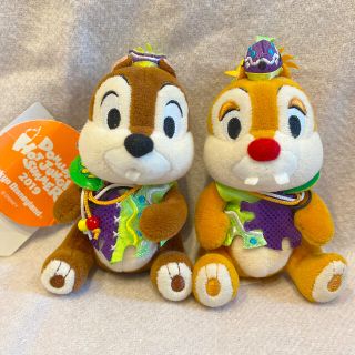 ディズニー(Disney)の引越しのため最終値下げ チップとデール ぬいぐるみバッジ 2019(キャラクターグッズ)