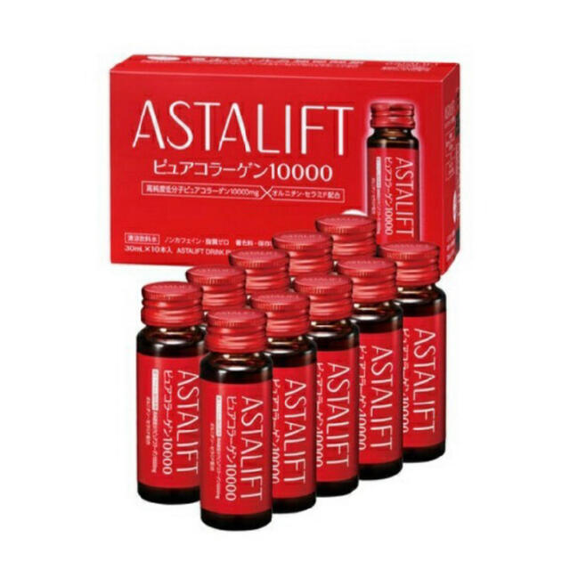 ASTALIFT(アスタリフト)のアスタリフトドリンク　ピュアコラーゲン10000 30ml✖️10本　(6箱) 食品/飲料/酒の健康食品(コラーゲン)の商品写真