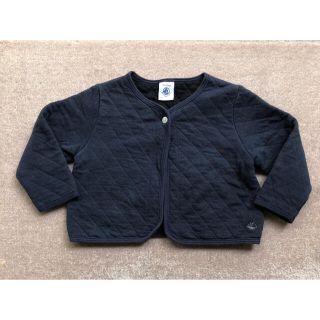 プチバトー(PETIT BATEAU)のPetitBateau プチバトー 18m 81cm ネイビー チュビックカーデ(カーディガン/ボレロ)