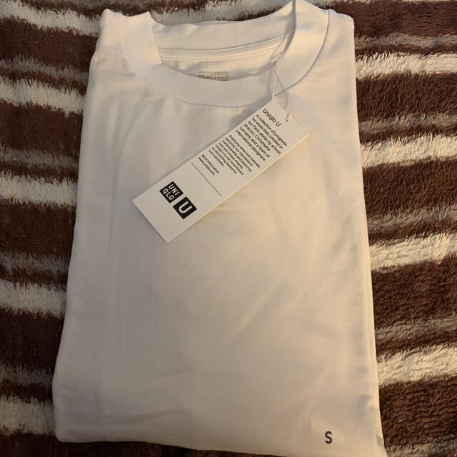 UNIQLO(ユニクロ)のヒートテックコットンクルーネックT ホワイト　White Sサイズ  メンズのトップス(Tシャツ/カットソー(七分/長袖))の商品写真