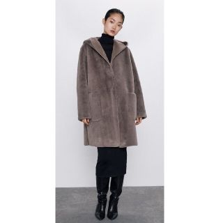 ザラ(ZARA)のZARA　リバーシブルフェイクファーコート(毛皮/ファーコート)