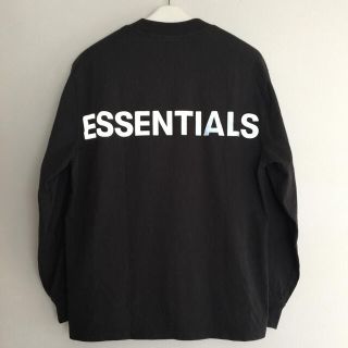 フィアオブゴッド(FEAR OF GOD)のFear of God FOG Essentials 長袖ロンTシャツ 黒 M(Tシャツ/カットソー(七分/長袖))