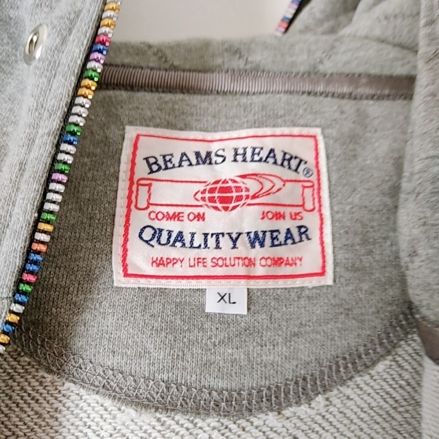 BEAMS(ビームス)のbeams ビームス ジップアップパーカー グレー XL メンズのトップス(パーカー)の商品写真