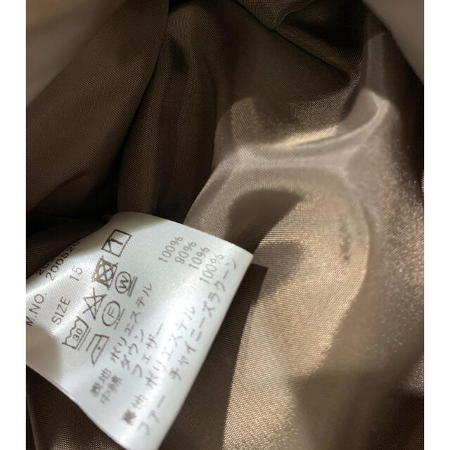 専用　三京商会　Filomo ダウンコート　モカブラウン レディースのジャケット/アウター(ダウンコート)の商品写真