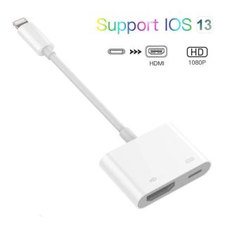 iPhone HDMI 変換 アダプタ ライトニング ゲーム TV視聴(映像用ケーブル)
