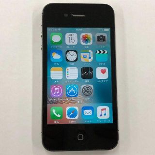 アップル(Apple)のau iPhone4s 16GB ブラック(スマートフォン本体)