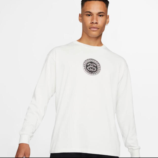 stussy NIKE SS Link LS Tee-white MJORDAN