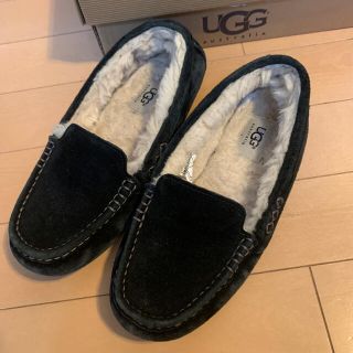 アグ(UGG)のアグ　モカシン　スリッポン　黒(スリッポン/モカシン)