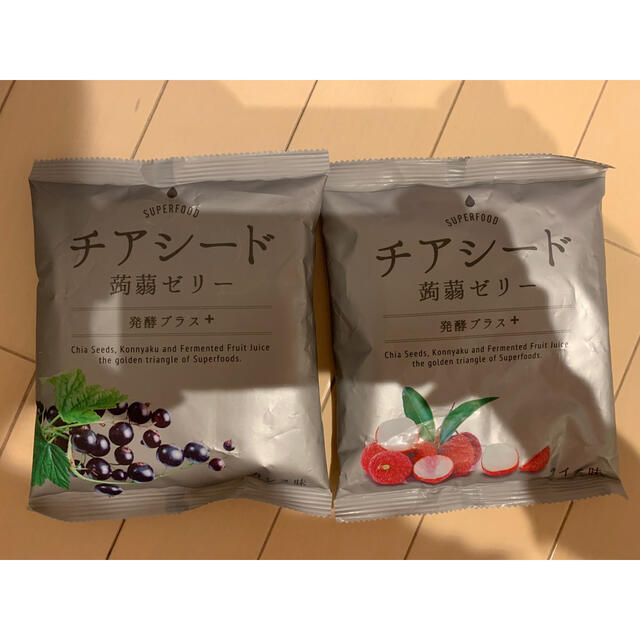 チアシード蒟蒻ゼリー　2個 食品/飲料/酒の食品(菓子/デザート)の商品写真