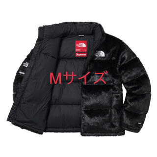 シュプリーム(Supreme)のSupreme/TNF Faux Fur Nuptse Jacket Black(ダウンジャケット)