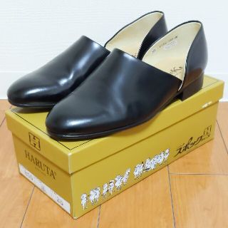 ハルタ(HARUTA)のハルタ スポックシューズ ブラック メンズ 26.0cm(スリッポン/モカシン)