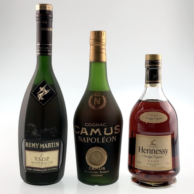 3本 REMY MARTIN CAMUS Hennessy コニャック