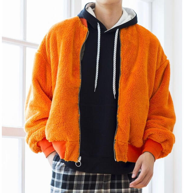WEGO　リバーシブルボアMA-1　オレンジ メンズのジャケット/アウター(ブルゾン)の商品写真