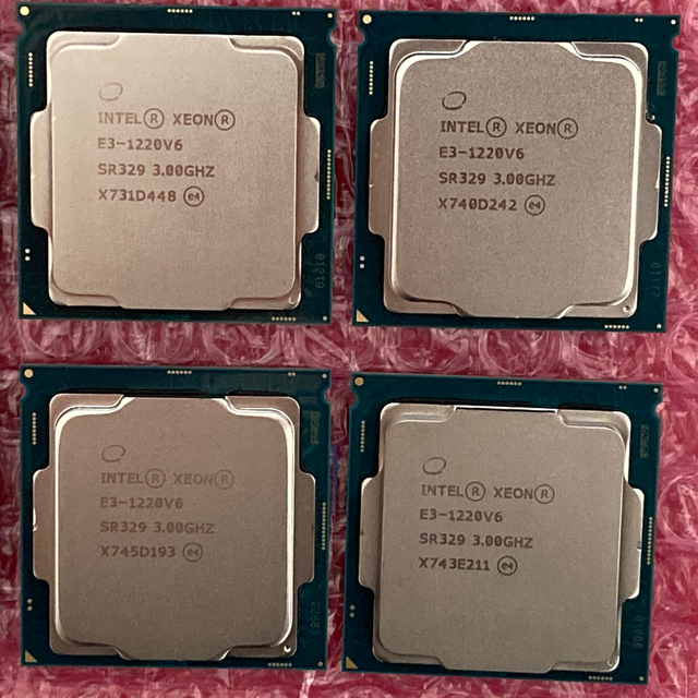 Intel KabyLake Xeon E3-1220V6 6枚