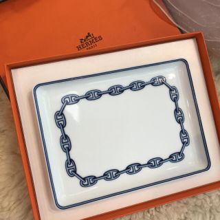 エルメス(Hermes)の☆未使用品☆HERMES エルメス シェーヌダンクル スクエアプレート(食器)