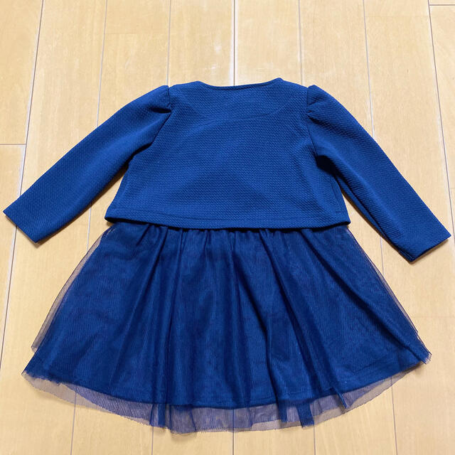 女の子フォーマル　チュールワンピースセット　90センチ キッズ/ベビー/マタニティのキッズ服女の子用(90cm~)(ドレス/フォーマル)の商品写真