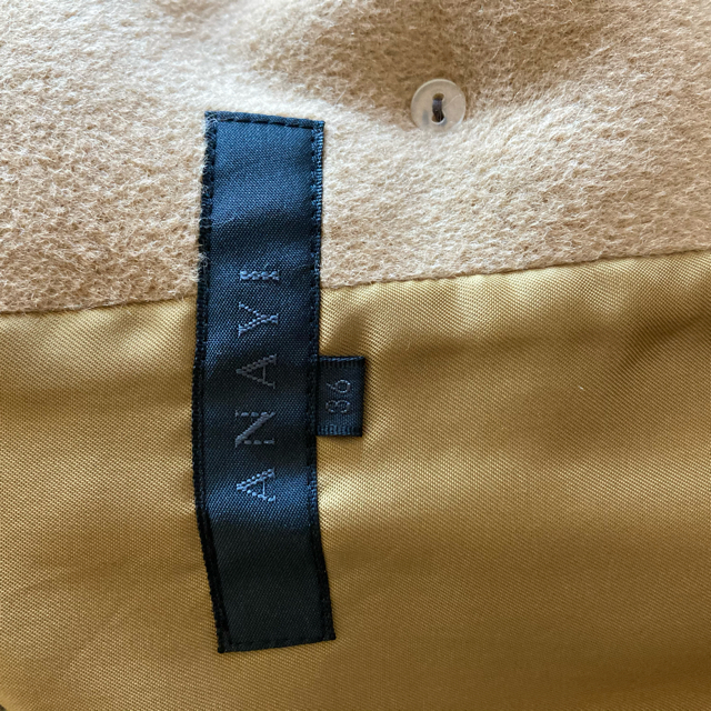ANAYI(アナイ)の最終値下げ♡ANAYI アナイ ハーフコート フォックスファー付き キャメル レディースのジャケット/アウター(毛皮/ファーコート)の商品写真