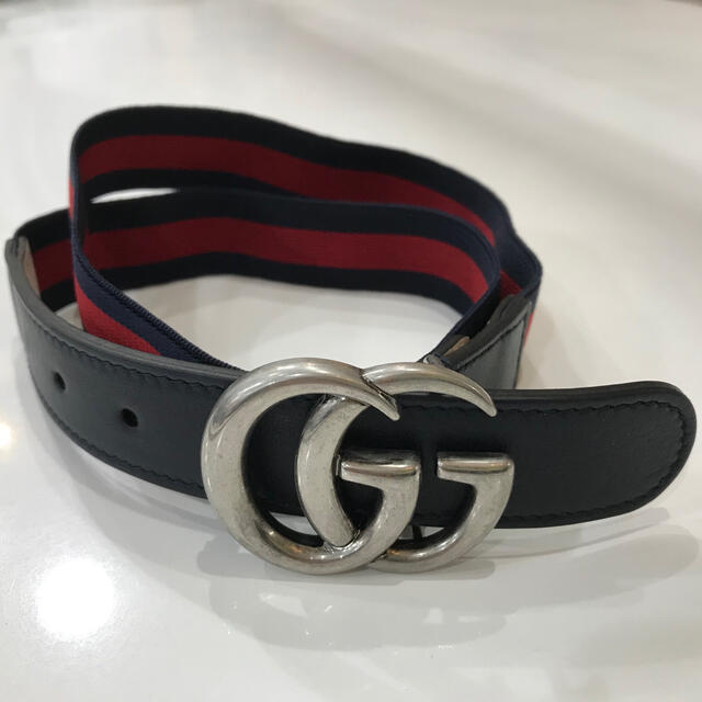 極美品 GUCCI ベルト シェリーライン Gバックル-