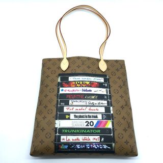 ルイヴィトン(LOUIS VUITTON)のルイヴィトン LOUIS VUITTON キャリー イット M45198 モノグラム リバース ビデオプリント ショルダーバッグ トートバッグ モノグラムリバースキャンバス ブラウン系 新品(トートバッグ)