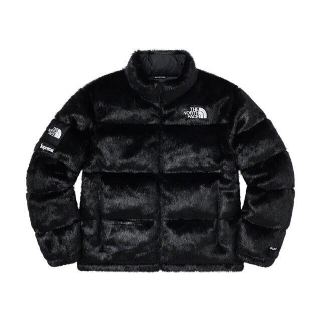 L Supreme North Faux Fur Nuptse Jacket