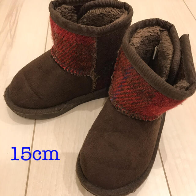 Harris Tweed(ハリスツイード)のハリスツイード15センチブーツ　19番 キッズ/ベビー/マタニティのキッズ靴/シューズ(15cm~)(ブーツ)の商品写真