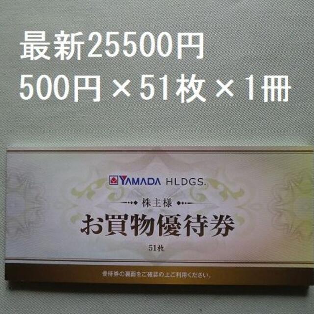 ヤマダ電機　株主優待25500円分優待券/割引券