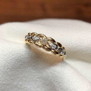 merituba 様　専用　ダイヤ/0.15ct K18 Pt900 リング(リング(指輪))