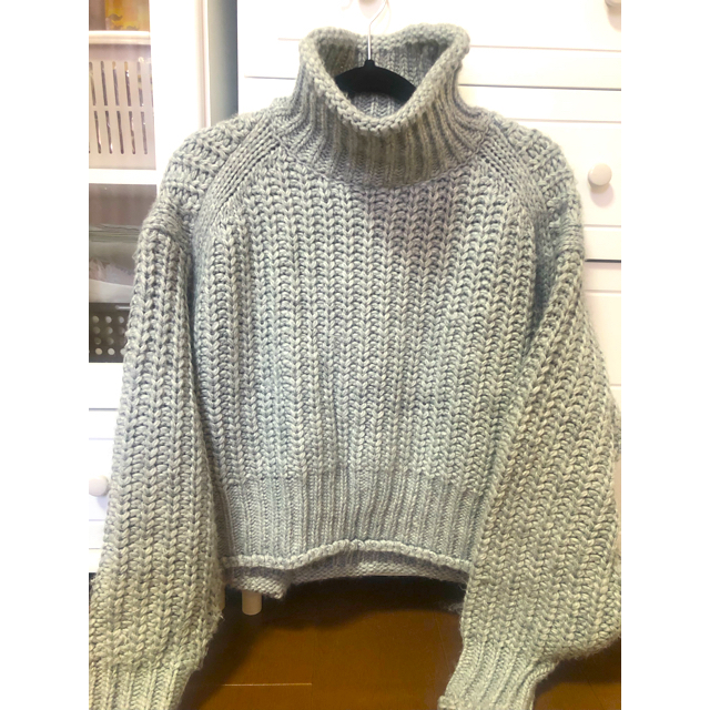 H&M(エイチアンドエム)の【1.2日で発送】H&M チャンキーニット　グレー レディースのトップス(ニット/セーター)の商品写真