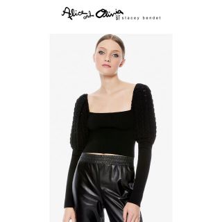 アリスアンドオリビア(Alice+Olivia)の❤️ ★Alice olive2020秋新作新品　黒ニット　セーター　 綺麗(ニット/セーター)