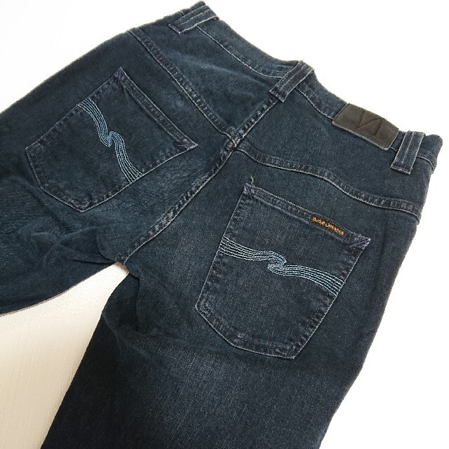 メンズ美品 Nudie Jeans THINFINN BLUE STRIKE W29
