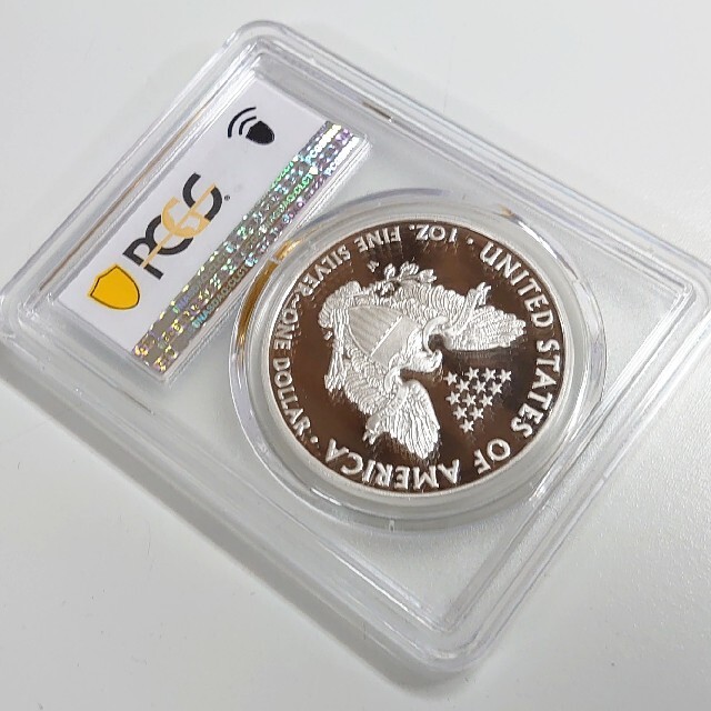 【2008-W PR70】シルバー イーグル銀貨 PCGS 未使用 純銀 エンタメ/ホビーの美術品/アンティーク(貨幣)の商品写真