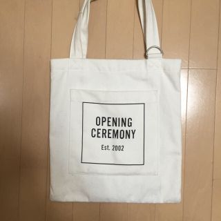 オープニングセレモニー(OPENING CEREMONY)のトートバッグ 白(トートバッグ)