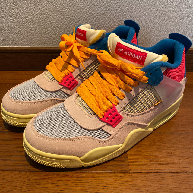 スニーカーnike air jordan 4 union guava ice 27.5