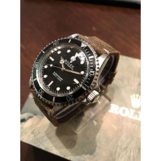 ロレックス(ROLEX)のSALE ビンテージ 革ベルト Italy製 ハンドメイド(腕時計(アナログ))