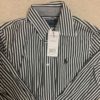 ポロラルフローレン(POLO RALPH LAUREN)の【タグ付新品未使用】ポロ　スリムストレッチフィット ストライプシャツ(シャツ/ブラウス(長袖/七分))