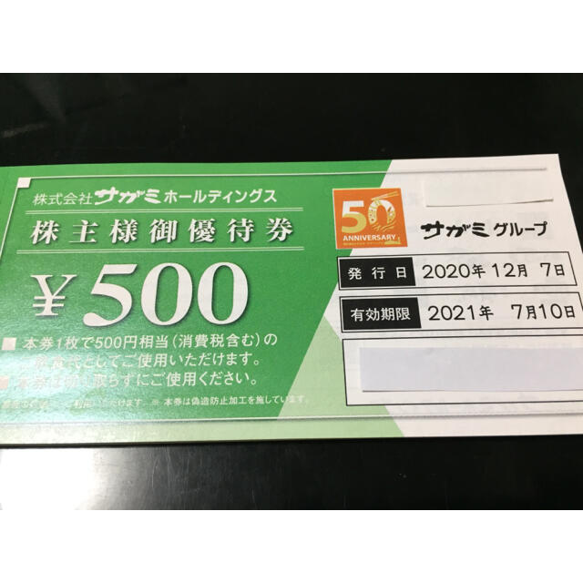 サガミチェーン 株主優待 2万円