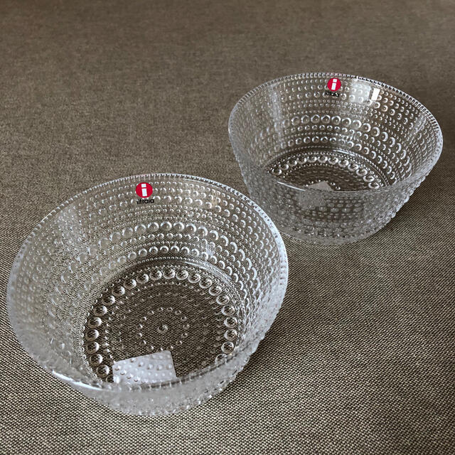 iittala(イッタラ)の新品 イッタラ カステヘルミ ボウル クリア 2個セット インテリア/住まい/日用品のキッチン/食器(食器)の商品写真