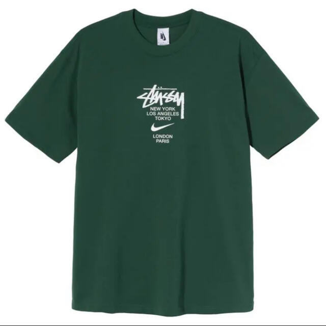 STUSSY(ステューシー)のSTUSSY / NIKE INTERNATIONAL TEE - GREEN メンズのトップス(Tシャツ/カットソー(半袖/袖なし))の商品写真