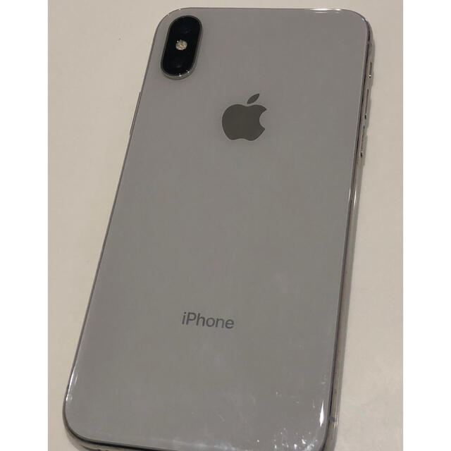 iPhone X Silver ジャンク品スマートフォン本体