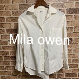 ミラオーウェン(Mila Owen)のMila owen シャツ　長袖　白　品番60(シャツ/ブラウス(長袖/七分))