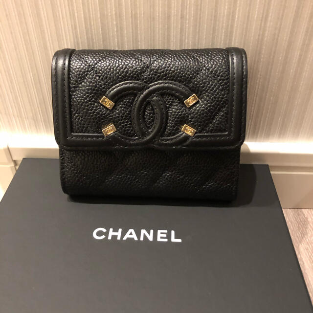 専用　CHANEL 三つ折りミニ財布