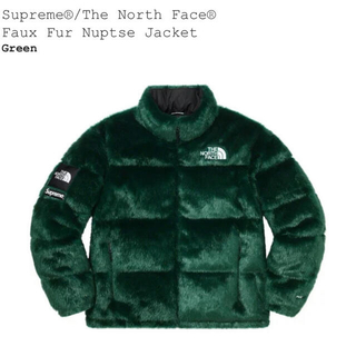 supreme Faux Fur Nuptse Jacket Lサイズ