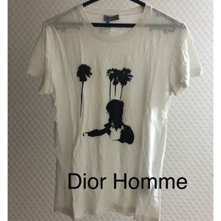 ディオールオム(DIOR HOMME)のDior Homme Tシャツ 白 サイズxxs(Tシャツ/カットソー(半袖/袖なし))