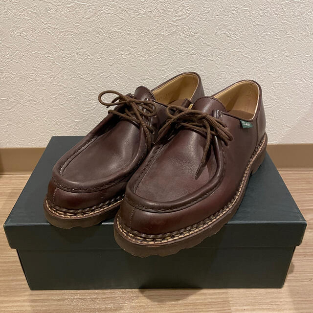 Paraboot(パラブーツ)のパラブーツ　ミカエル　41  美品　ダークブラウン メンズの靴/シューズ(ドレス/ビジネス)の商品写真