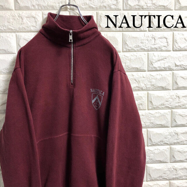 NAUTICA(ノーティカ)のノーティカ　ハーフジップ　スウェット　トレーナー　Mサイズ メンズのトップス(スウェット)の商品写真