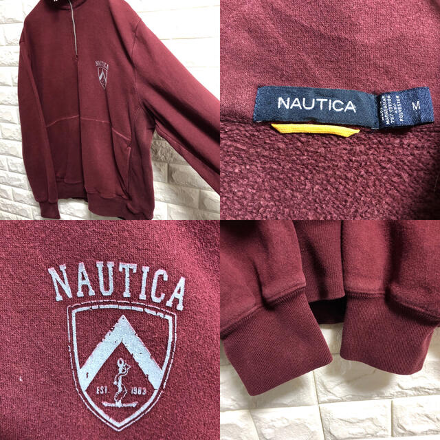 NAUTICA(ノーティカ)のノーティカ　ハーフジップ　スウェット　トレーナー　Mサイズ メンズのトップス(スウェット)の商品写真