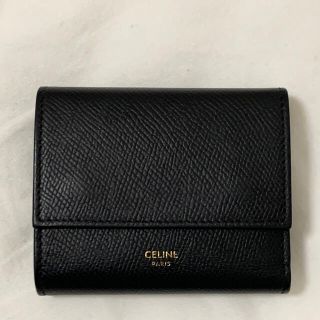 セリーヌ(celine)のCELINE スモール トリフォールド 黒(財布)