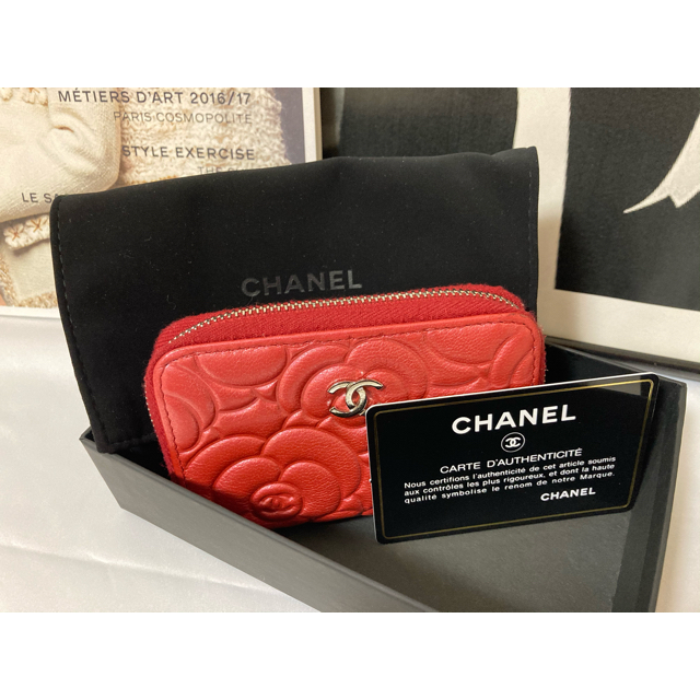 CHANEL(シャネル)の【28番台】CHANEL シャネル カメリア コインケース 小銭入れ メタリック レディースのファッション小物(コインケース)の商品写真