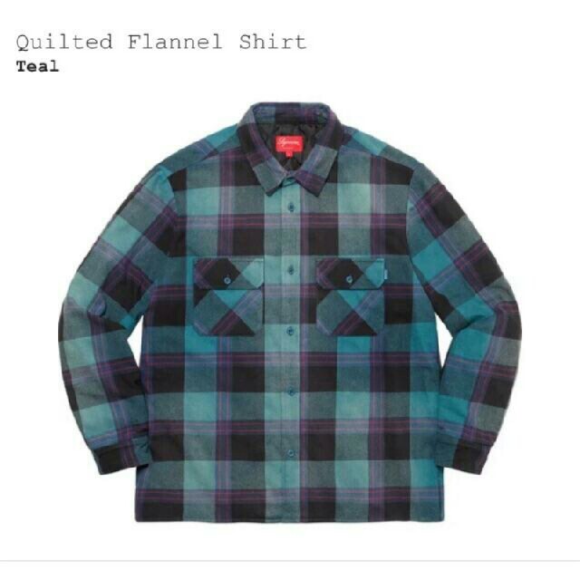 supreme Quilted Flannel Shirt Sサイズ
