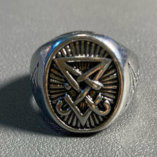 メンズリング　ルシファーの紋章　ステンレス製 RING 指輪(リング(指輪))
